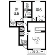 アイリス柳原A棟の間取り画像