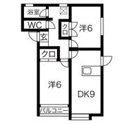 サンパティークA棟の間取り画像