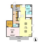 リヴィール ソワ Ⅱの間取り画像