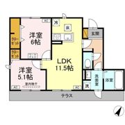 WEST COURT 楓の間取り画像