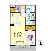 コム・シェ・ヴ Aの間取り画像