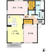 サニーハウス Aの間取り画像