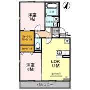アンクレージュ A/Bの間取り画像