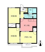 キャッスルAの間取り画像