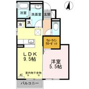 コトー星が丘 Bの間取り画像