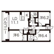 アビタシオンみなみの間取り画像