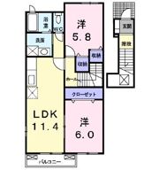 ビッグ シャトーEの間取り画像