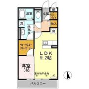 グローリーコート前九年の間取り画像