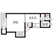 タウンハウスヨシダアネックスの間取り画像