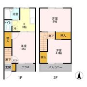 コーポ鈴木 Bの間取り画像