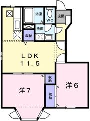 ハックベリーS Bの間取り画像