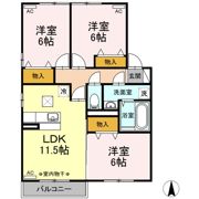 リビングタウン南仙北 Bの間取り画像