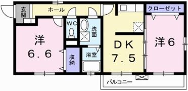 エクラタンCの間取り画像