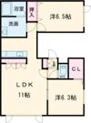 パロス福住の間取り画像
