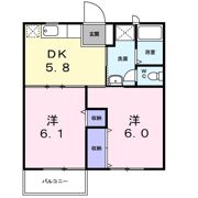 エルディムOTUNA Bの間取り画像