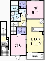 メゾン ジェルメⅡの間取り画像