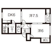 ヴェルディ B棟の間取り画像