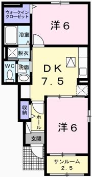 グラン フレールⅠの間取り画像