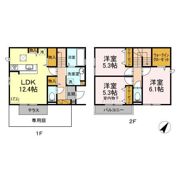 クレアおおたか Eの間取り画像