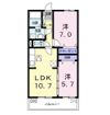 アンジュエールⅠの間取り画像