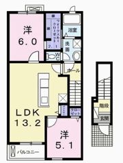 エバー グリーンⅠの間取り画像