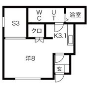 レジェルマン三本柳の間取り画像