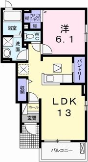 メゾン・ド・キャッスル赤穂の間取り画像