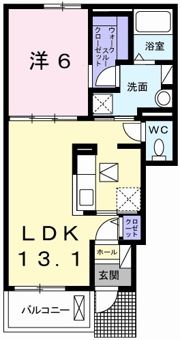 リヴィエールⅡの間取り画像