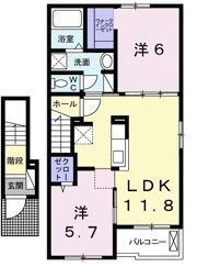 リヴィエールⅡの間取り画像