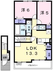 ターク・ヴィレッジAの間取り画像