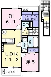 ル・レーブ坂上Ⅱの間取り画像