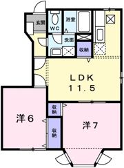 レインボーT．Sの間取り画像
