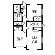ラシーヌB棟の間取り画像