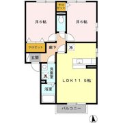 グランツ Aの間取り画像