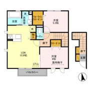 デュオラピッツ Bの間取り画像