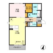 フルールおおたかの森の間取り画像