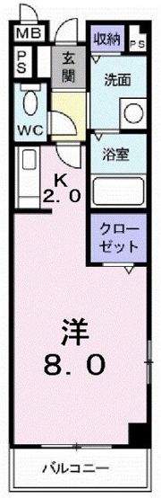 プレーヌ壱番館の間取り画像