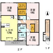 はっぴーあいらんど Cの間取り画像