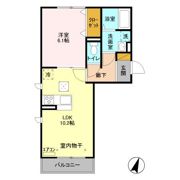 HANABUSA Ⅲの間取り画像