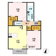 リーフガーデン A棟の間取り画像