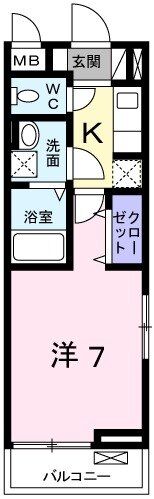 フリーデハクロの間取り画像