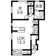 ウィローズ藤沢B棟の間取り画像