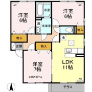 リビングタウン飯岡新田Ⅰ Bの間取り画像