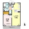 MDPマンション矢巾 Bの間取り画像