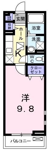 ボヌール・Bの間取り画像