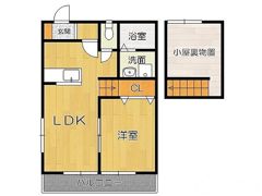 ビオス広川Bの間取り画像