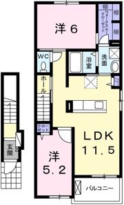 ウエストガーデンⅥの間取り画像