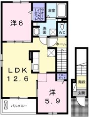 ラフレシール和．なごみⅠの間取り画像
