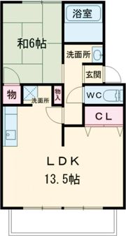 パークハイツAの間取り画像