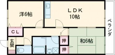 メゾンタキガワの間取り画像